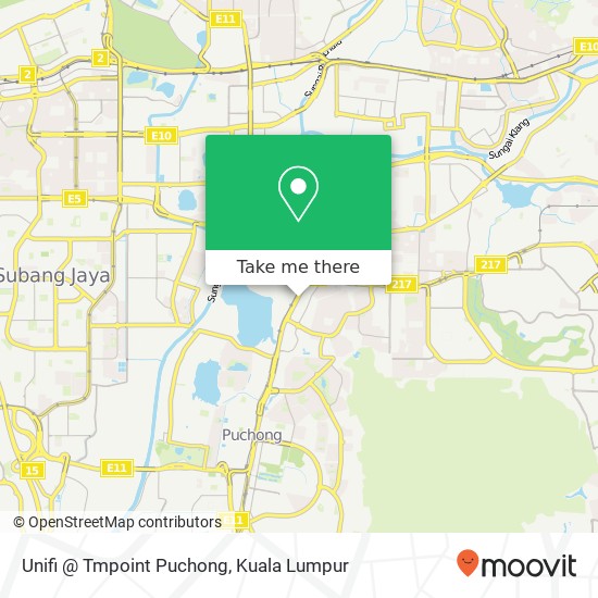 Unifi @ Tmpoint Puchong map