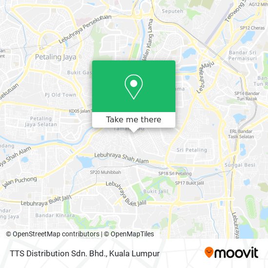 TTS Distribution Sdn. Bhd. map