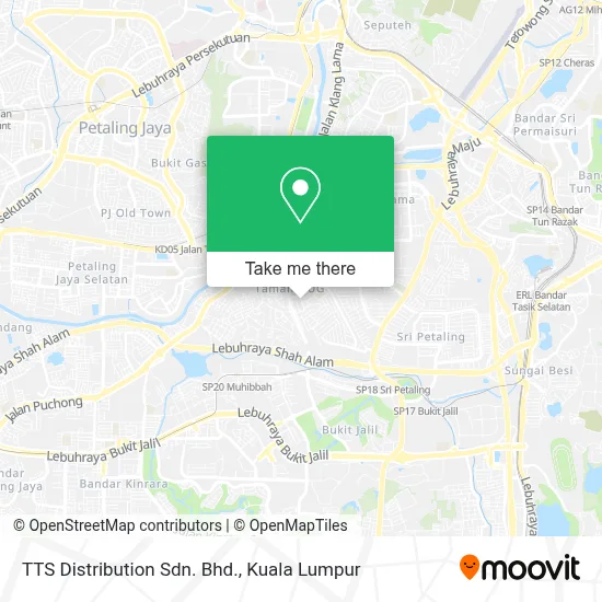 TTS Distribution Sdn. Bhd. map