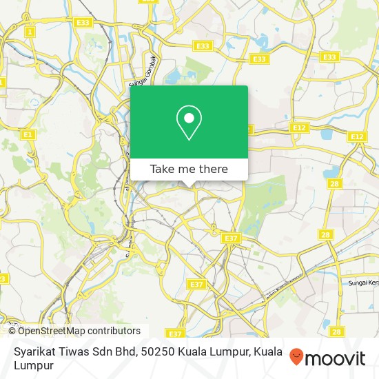 Peta Syarikat Tiwas Sdn Bhd, 50250 Kuala Lumpur