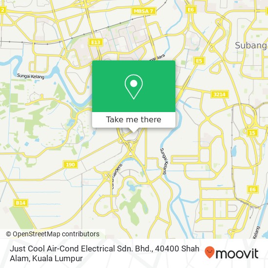 Just Cool Air-Cond Electrical Sdn. Bhd., 40400 Shah Alam map