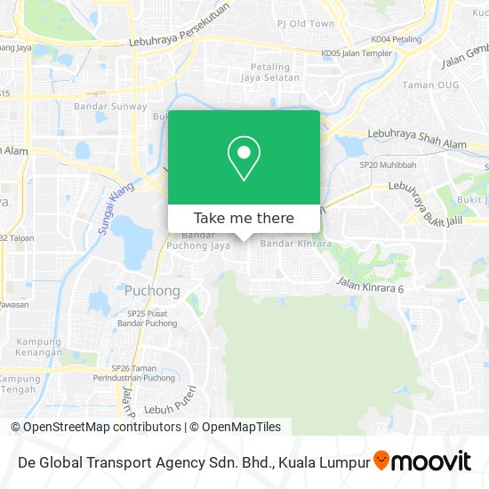 Peta De Global Transport Agency Sdn. Bhd.