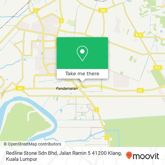Redline Stone Sdn Bhd, Jalan Ramin 5 41200 Klang map