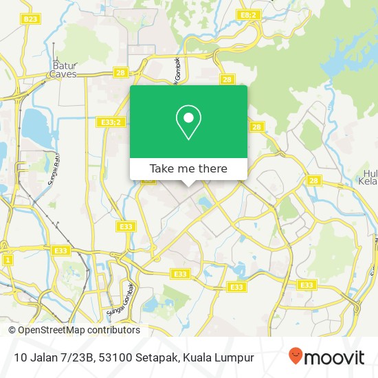 10 Jalan 7/23B, 53100 Setapak map