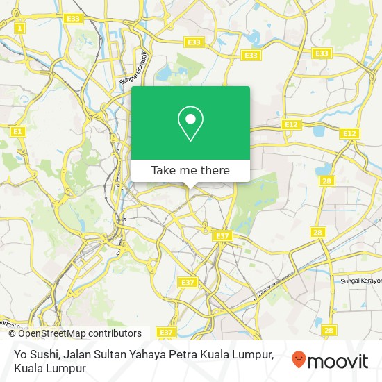 Yo Sushi, Jalan Sultan Yahaya Petra Kuala Lumpur map