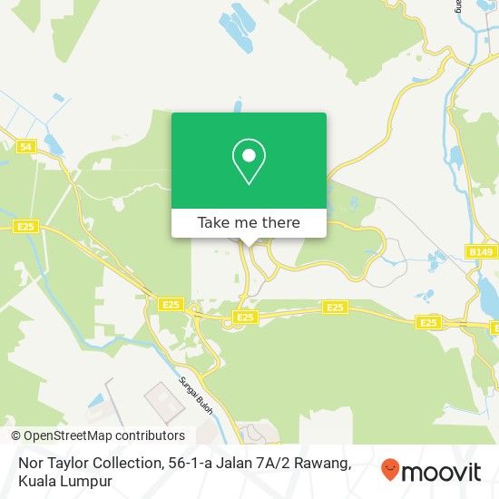 Nor Taylor Collection, 56-1-a Jalan 7A / 2 Rawang map