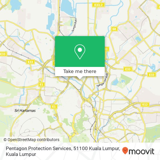 Pentagon Protection Services, 51100 Kuala Lumpur map