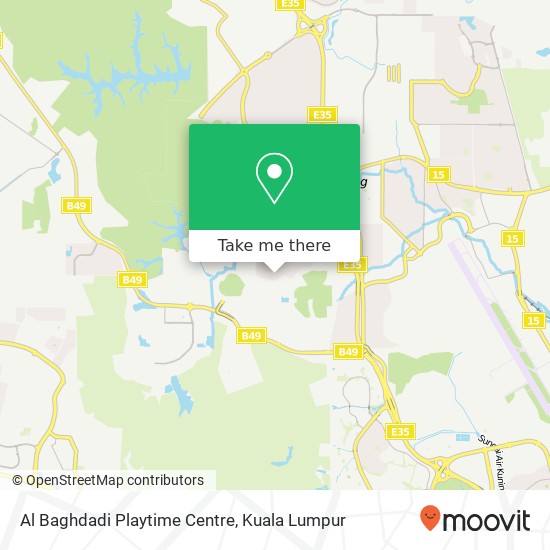 Peta Al Baghdadi Playtime Centre, Jalan Merah Mawar U9 / 6 40150 Shah Alam