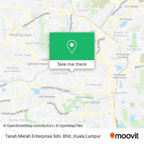 Tanah Merah Enterprise Sdn. Bhd. map