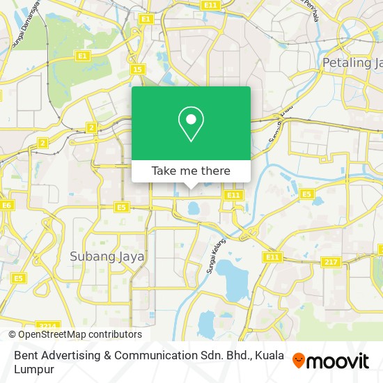 Bent Advertising & Communication Sdn. Bhd. map