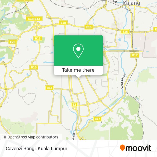 Cavenzi Bangi map