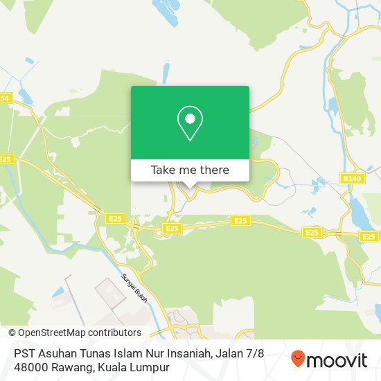 PST Asuhan Tunas Islam Nur Insaniah, Jalan 7 / 8 48000 Rawang map