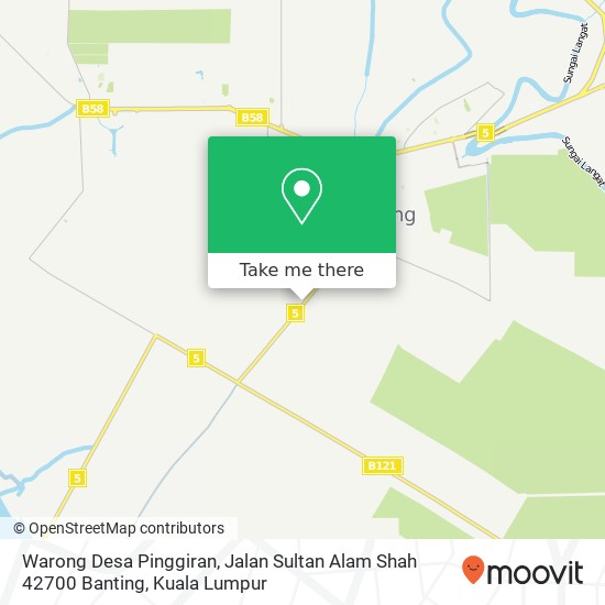 Warong Desa Pinggiran, Jalan Sultan Alam Shah 42700 Banting map