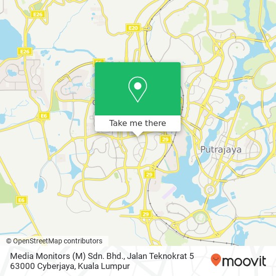 Media Monitors (M) Sdn. Bhd., Jalan Teknokrat 5 63000 Cyberjaya map