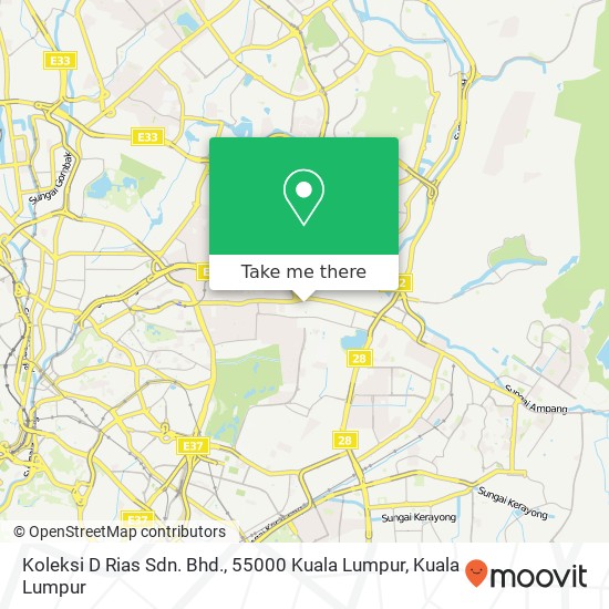 Koleksi D Rias Sdn. Bhd., 55000 Kuala Lumpur map