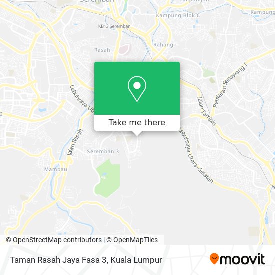 Peta Taman Rasah Jaya Fasa 3