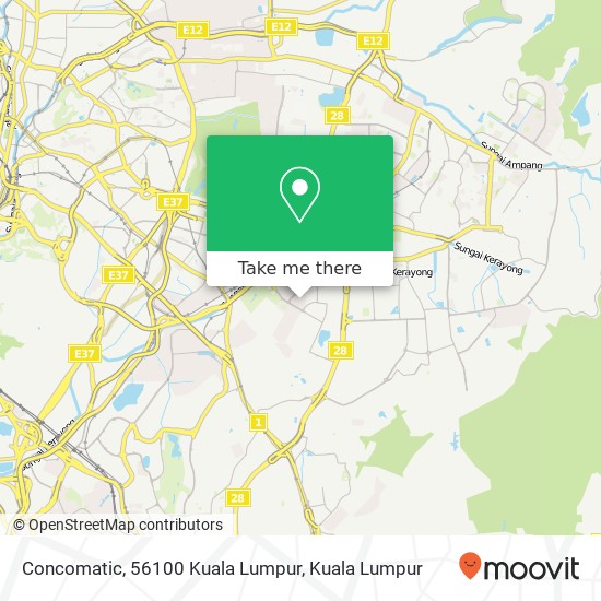 Concomatic, 56100 Kuala Lumpur map