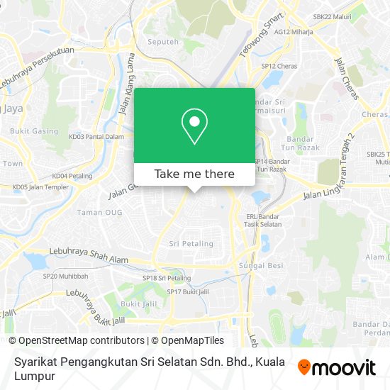 Syarikat Pengangkutan Sri Selatan Sdn. Bhd. map