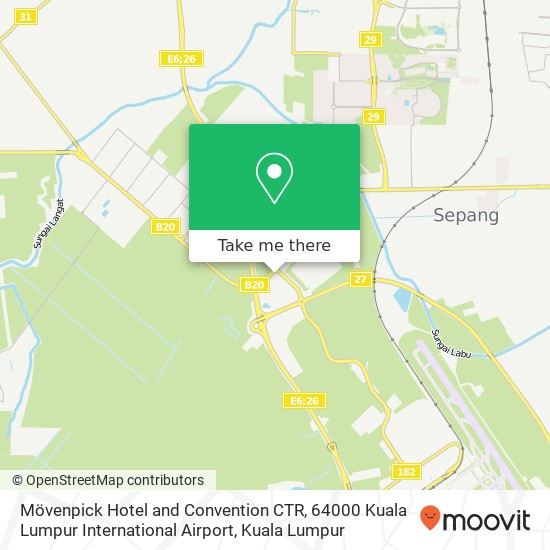 Mövenpick Hotel and Convention CTR, 64000 Kuala Lumpur International Airport map