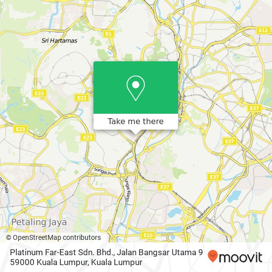 Platinum Far-East Sdn. Bhd., Jalan Bangsar Utama 9 59000 Kuala Lumpur map