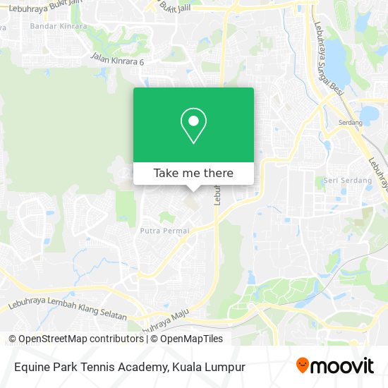 Equine Park Tennis Academy map