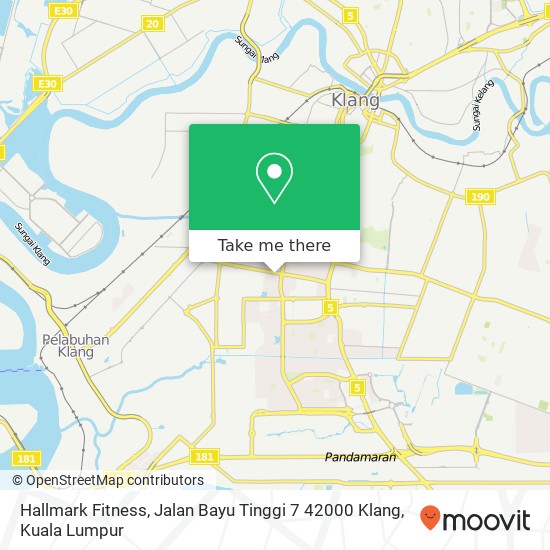 Hallmark Fitness, Jalan Bayu Tinggi 7 42000 Klang map