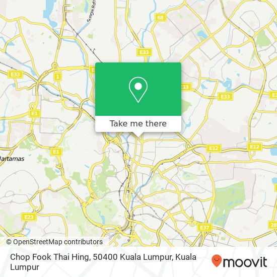 Chop Fook Thai Hing, 50400 Kuala Lumpur map