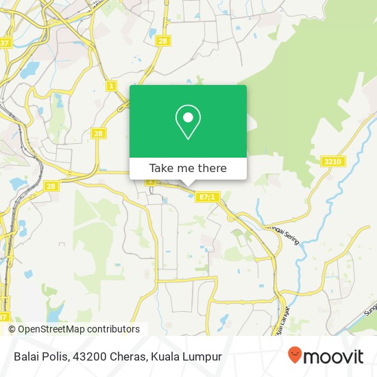 Balai Polis, 43200 Cheras map