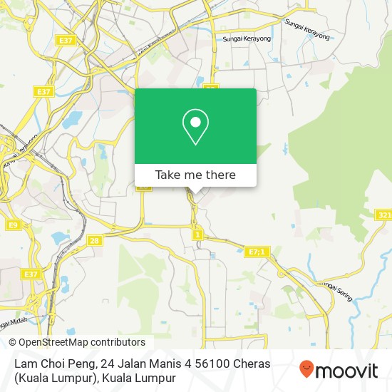 Lam Choi Peng, 24 Jalan Manis 4 56100 Cheras (Kuala Lumpur) map