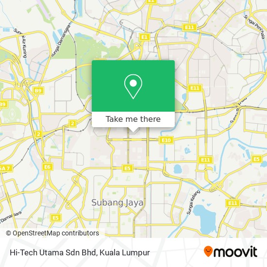 Hi-Tech Utama Sdn Bhd map