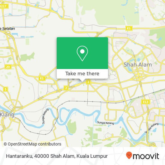 Peta Hantaranku, 40000 Shah Alam
