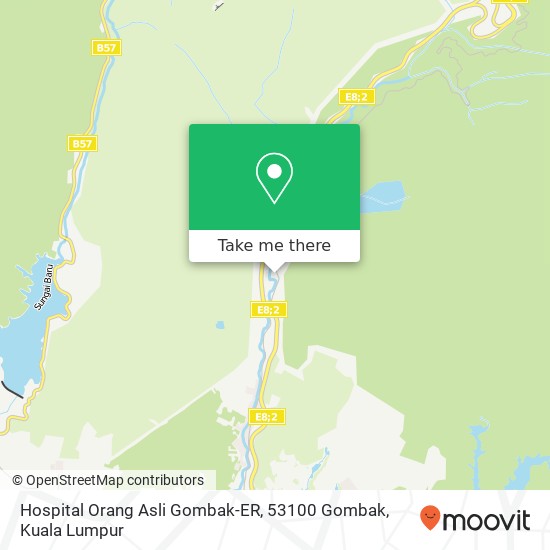 Hospital Orang Asli Gombak-ER, 53100 Gombak map