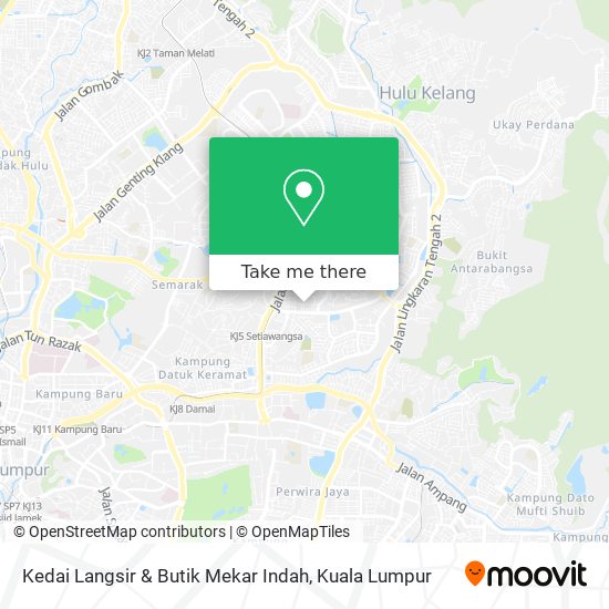 Kedai Langsir & Butik Mekar Indah map