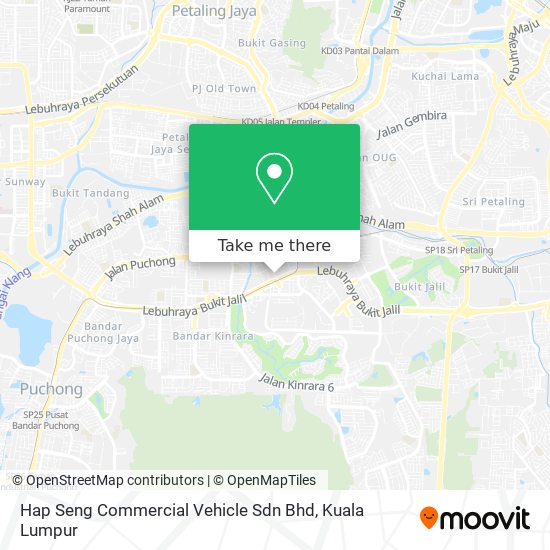 Hap Seng Commercial Vehicle Sdn Bhd map