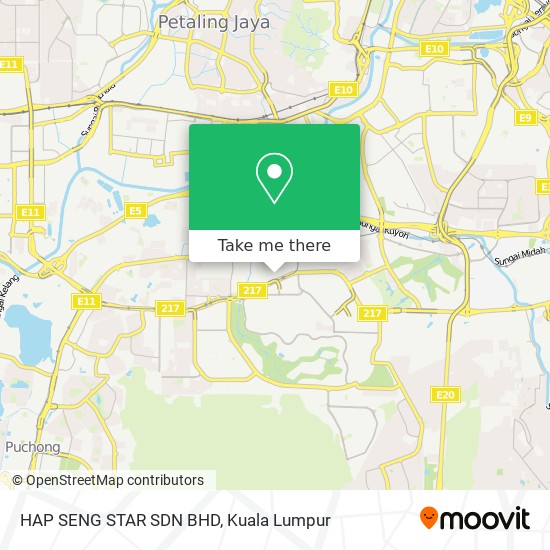 HAP SENG STAR SDN BHD map
