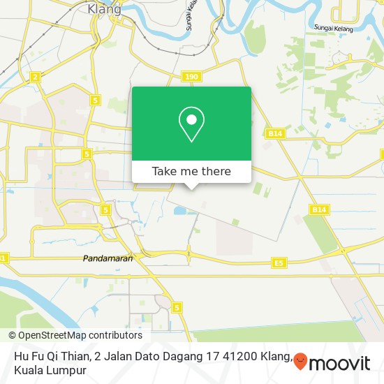 Hu Fu Qi Thian, 2 Jalan Dato Dagang 17 41200 Klang map