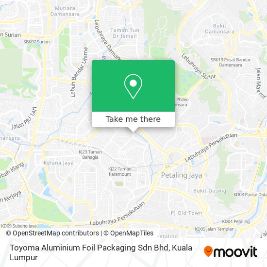 Toyoma Aluminium Foil Packaging Sdn Bhd map