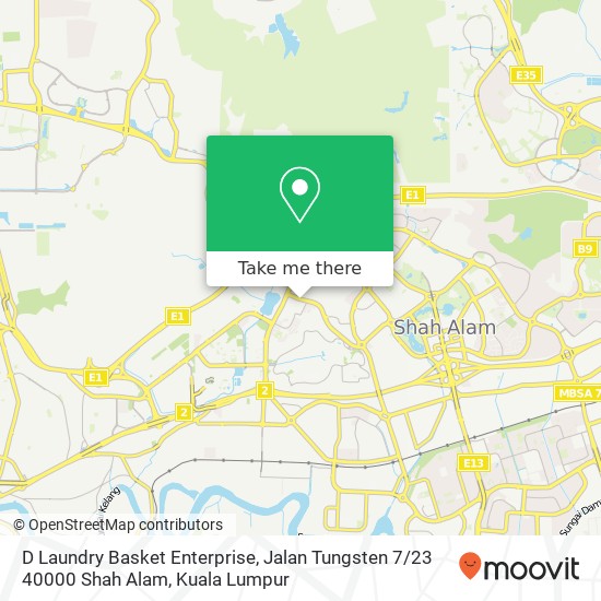 D Laundry Basket Enterprise, Jalan Tungsten 7 / 23 40000 Shah Alam map