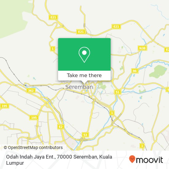 Odah Indah Jaya Ent., 70000 Seremban map