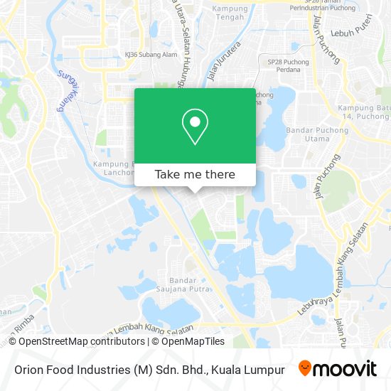 Peta Orion Food Industries (M) Sdn. Bhd.