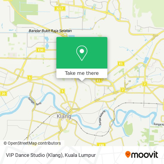 Peta VIP Dance Studio (Klang)