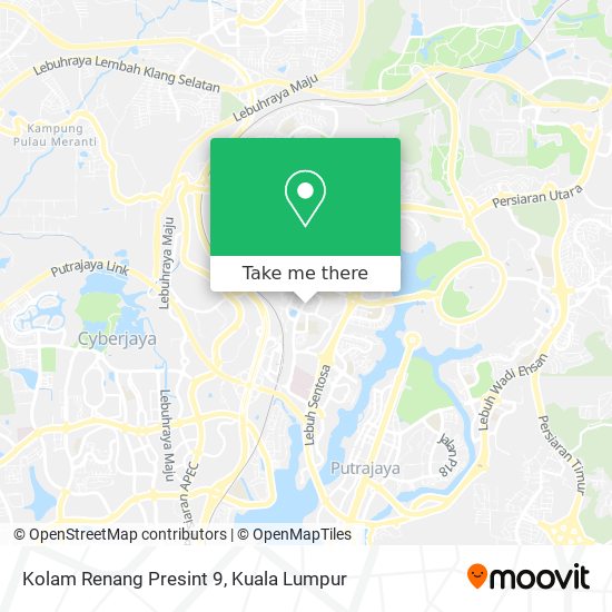 Kolam Renang Presint 9 map