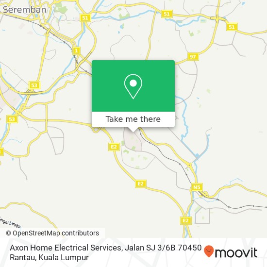 Axon Home Electrical Services, Jalan SJ 3 / 6B 70450 Rantau map