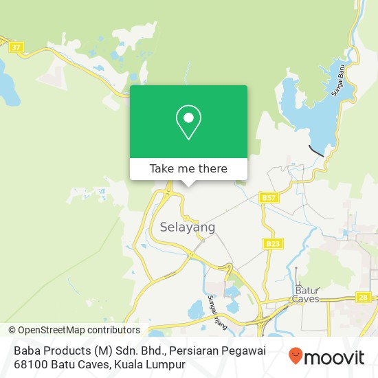 Baba Products (M) Sdn. Bhd., Persiaran Pegawai 68100 Batu Caves map