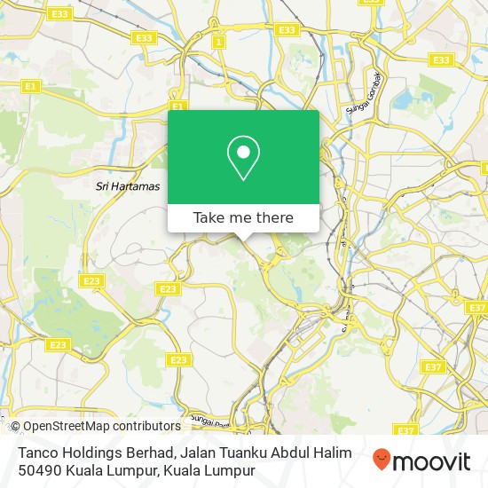 Peta Tanco Holdings Berhad, Jalan Tuanku Abdul Halim 50490 Kuala Lumpur