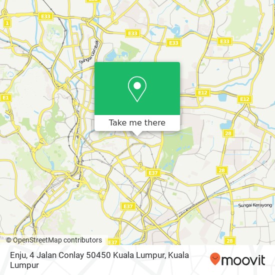 Enju, 4 Jalan Conlay 50450 Kuala Lumpur map