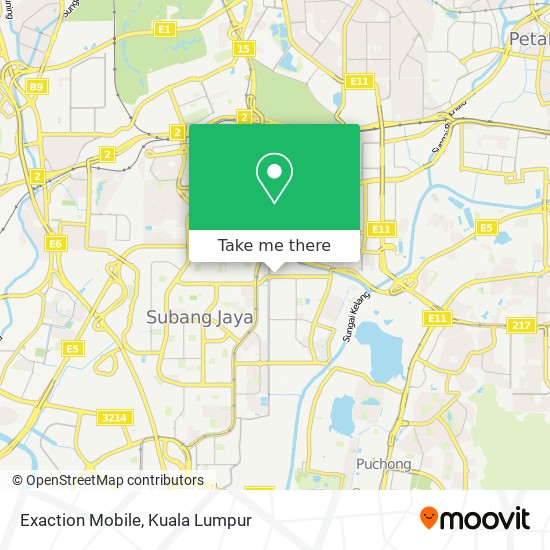 Exaction Mobile map