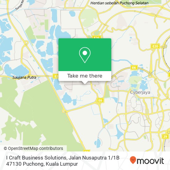 I Craft Business Solutions, Jalan Nusaputra 1 / 1B 47130 Puchong map