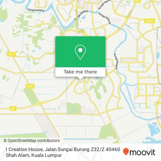 I Creation House, Jalan Sungai Burung Z32 / Z 40460 Shah Alam map