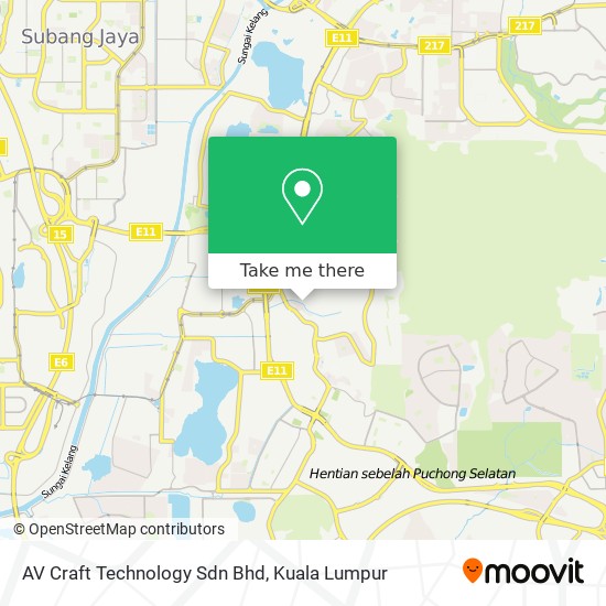 AV Craft Technology Sdn Bhd map